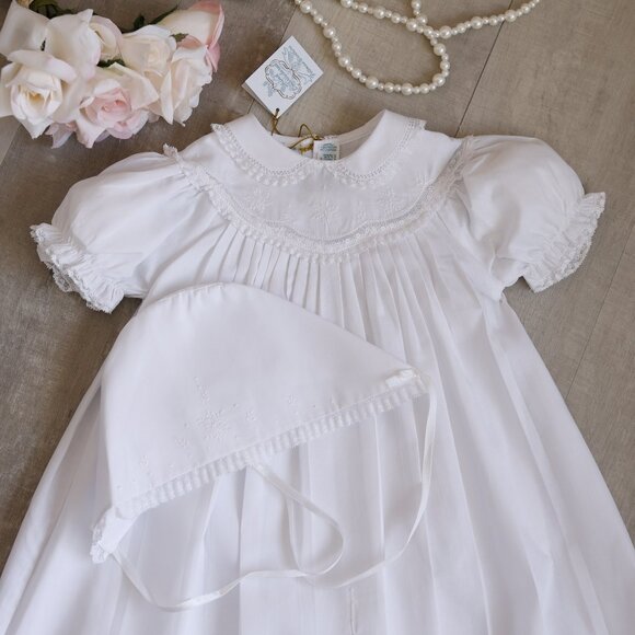 RARE Style Baby Girl's White Heirloom Gown Feltman Brothers Size 6/9 Months NWT - Picture 9 of 10